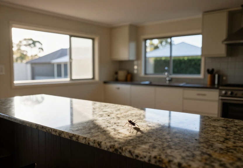 Spider-free garage in Silverwater after treatment